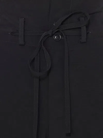 Y's Pants With Drawstrings In Black