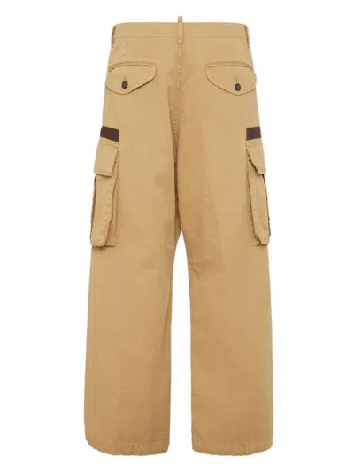 Dsquared2 Cargo Trousers In Neutral