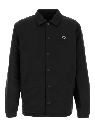 Kenzo Black Nylon Reversible Jacket In Black