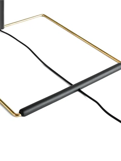 Hay Matin Pleated Shade Brass-base Lamp In Red