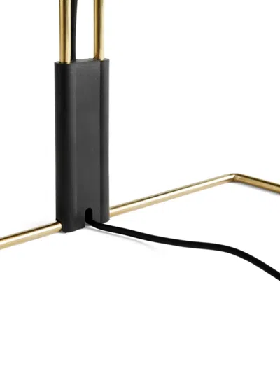 Hay Matin Pleated Shade Brass-base Lamp In Red