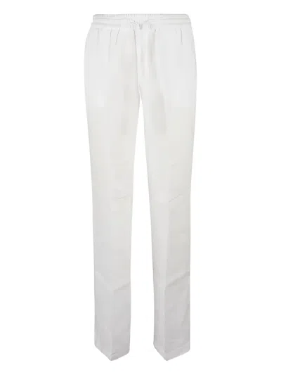 Re-hash Linen Trousers In White