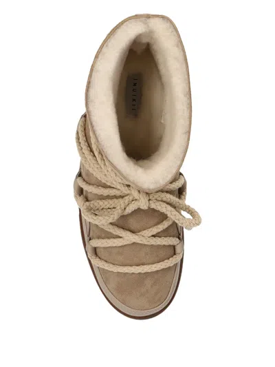 Inuikii Rope-lace Suede Boots In Brown