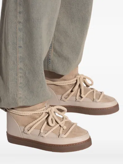 Inuikii Rope-lace Suede Boots In Brown