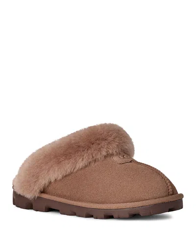 Ugg Women's Coquette Shearling Slippers In Brown