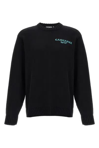 Carhartt Helix Sweater In Cotton Blend In Black