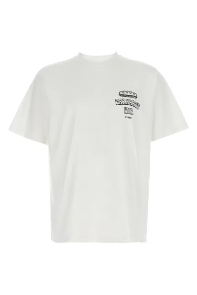 Carhartt White Crew-neck Cotton T-shirt With Print In White