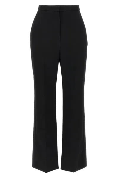 Givenchy Wool Trousers With High Waist And Wide Leg In Black
