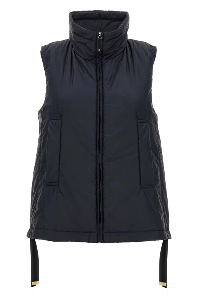 Max Mara The Cube Greenve Gilet Blue In Blue