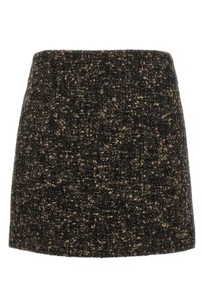 Blazé Milano Coci Wool-blend Tweed Miniskirt In Multi