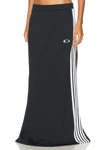 Balenciaga Cotton Blend Mini Skirt With Side Zip Pockets In Black