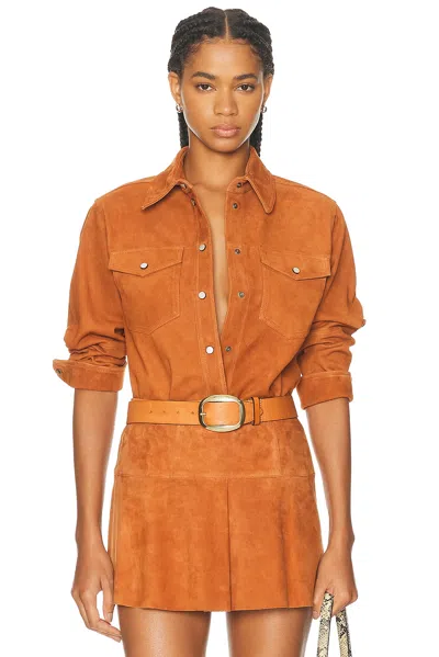Isabel Marant Delcia Shirt In Brown
