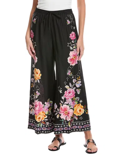 Johnny Was Plus Frankie Easy Silk-blend Pant In Black