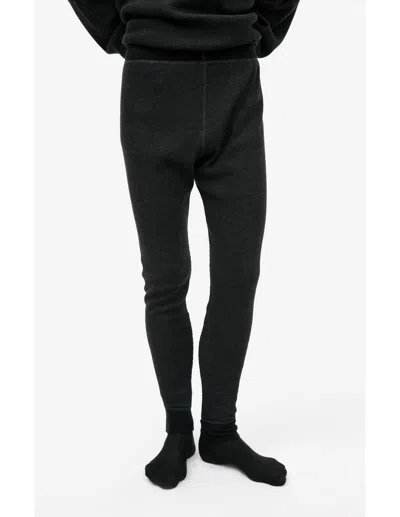 The Viridi-anne Dark Grey Leggings In Black