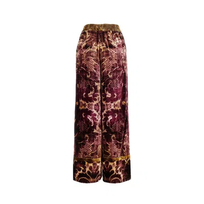 Pierre-louis Mascia Pierre Louis Mascia Patterned Pants In Brown