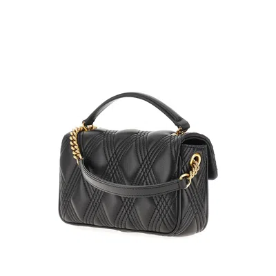 Valentino Rockstud Leather Shoulder Bag In Black