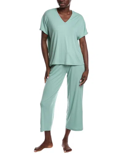 N Natori 2pc Soothe Pajama Set In Green