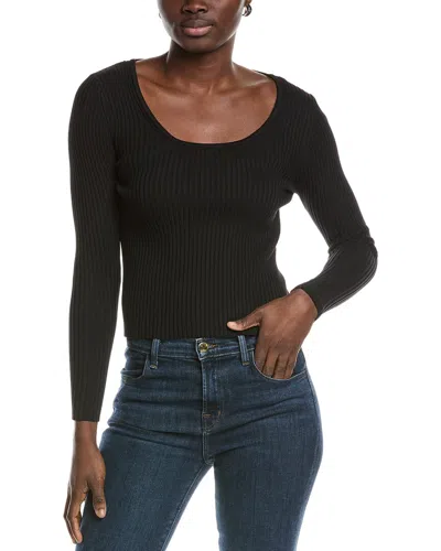 Truth Ribbed Top In Black