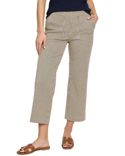 Nic + Zoe All Day Stripe Wide-leg Jeans In Neutral Multi In Neutral