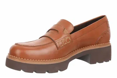 Vionic Fillmore Platform Penny Loafer In Brown