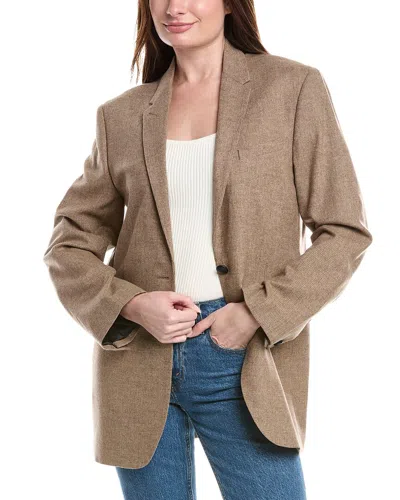 Rag & Bone Odessa Wool-blend Blazer In Brown