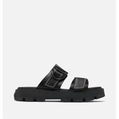 Sorel Rein Cb Platform Slide Sandal In Black
