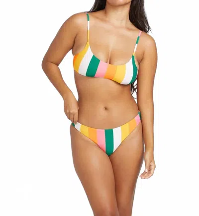 Volcom Along Those Lines Bikini Bottom In Multi-color In Multi