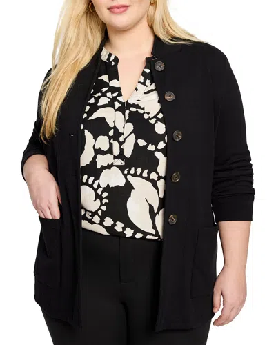Nic + Zoe Nic+zoe Sharp Knit Blazer In Black