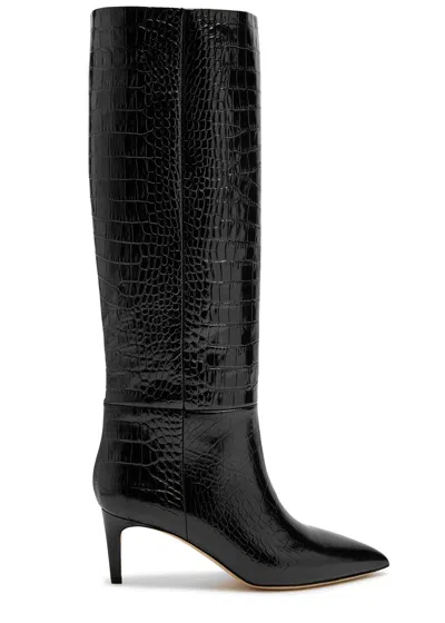Paris Texas Stiefel Mit Kroko-effekt In Black