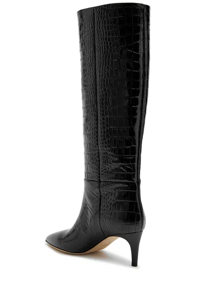 Paris Texas Stiefel Mit Kroko-effekt In Black