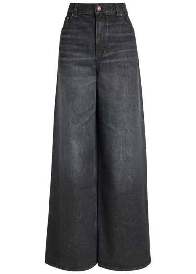 Chloé Loose Black Washed Jeans
