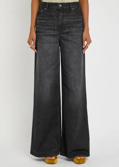 Chloé Loose Black Washed Jeans
