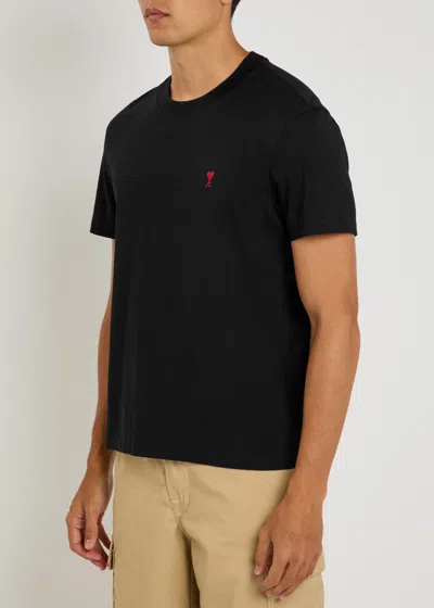 Ami Alexandre Mattiussi Ami Paris Ami De Coeur Black Oversize T Shirt