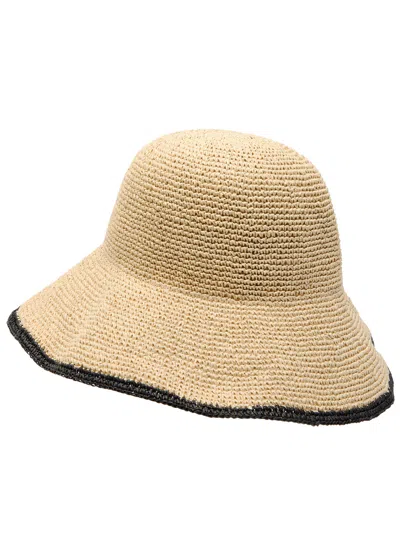 Totême Toteme Woven Paper Straw Hat In Neutral