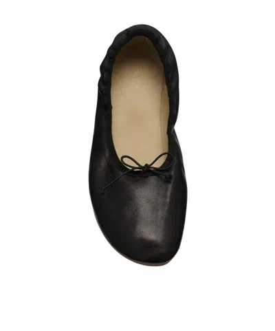 The Row 10mm Hereditas Leather Ballerina Flats In Black