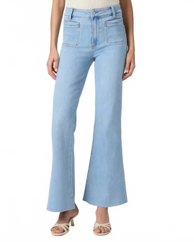 Paige Womens Marlow Skimmer Flared Stretch-denim Blend Jeans Jaunt In Blue