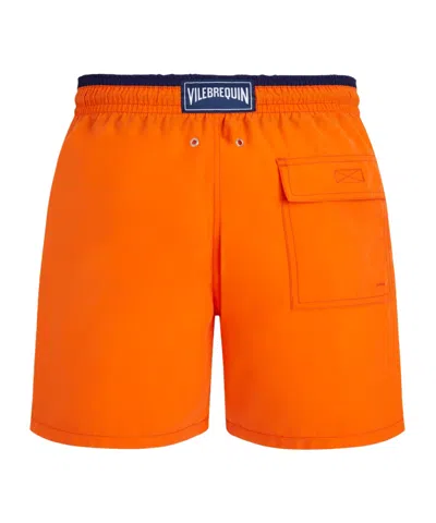 Vilebrequin Embroidered Moka Swim Shorts In Orange