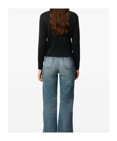 Ami Alexandre Mattiussi Ami Red Adc Sweater In Black