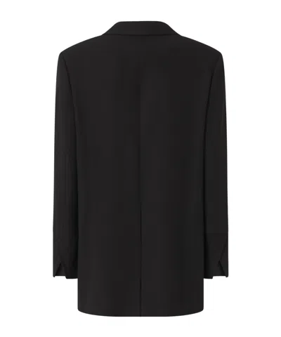 Pinko Oversized Stretch Blazer In Black