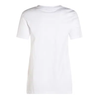 Max Mara T Shirt With Logo Embroidery In White