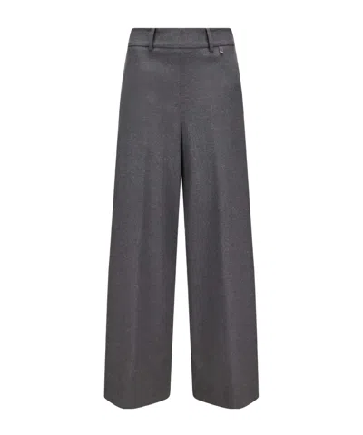 Herno Resort Trousers In Melange Fabric In Gray