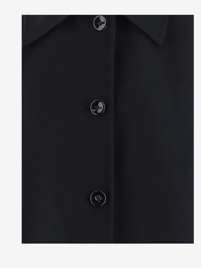 Jil Sander Button-fastening Collared Jacket In Black