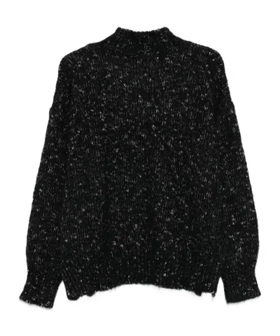Alysi Turtle-neck Sweater In Black