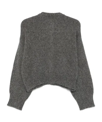 Alysi Burberry Beige Gabardine Trench Coat In Gray