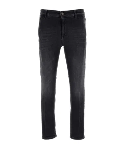Pt Torino Jeans Denim Stretch Belt Loops In Black