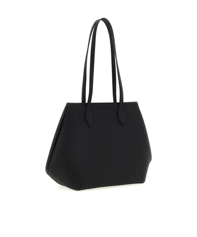 Valextra Medium Vivi Leather Tote Bag In Black