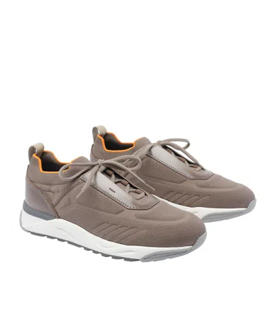 Santoni Sneakers Low Top Round Toe In Brown