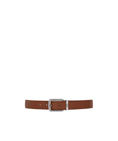 Ferragamo Double Sided Adjustable Leather Belt In Red