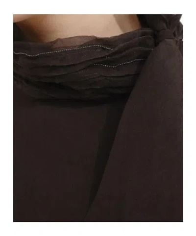 Brunello Cucinelli Self-portrait Knitted Dress In Black