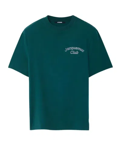 Jacquemus Le T-shirt Club Cotton T-shirt In Green